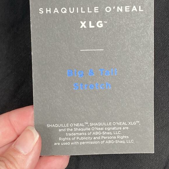 NEW Shaquille O'neal Mens Dress Pant 56x32 Suit Separates Black Stretch - Picture 6 of 7